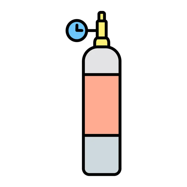 白い背景線の上のボトルのアイコンベクトルのイラスト — ストックベクタ