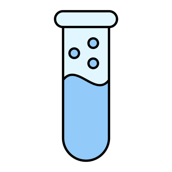 Reagenzglassymbol Umrisse Illustration Von Kolbenvektorsymbolen Für Das Web — Stockvektor