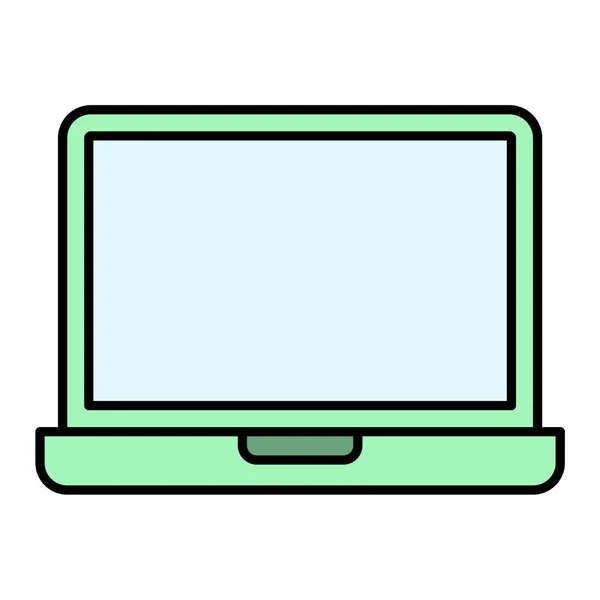 Bärbar Dator Teknik Ikonen Vektor Illustration Grafisk Design — Stock vektor