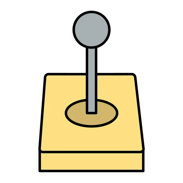 Joystick Avec Icône Antenne Illustration Contour Des Icônes Vectorielles Voiture — Image vectorielle