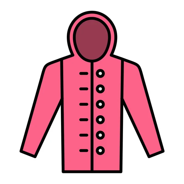 Fashion Jacket Vector Icon — Stock Vector