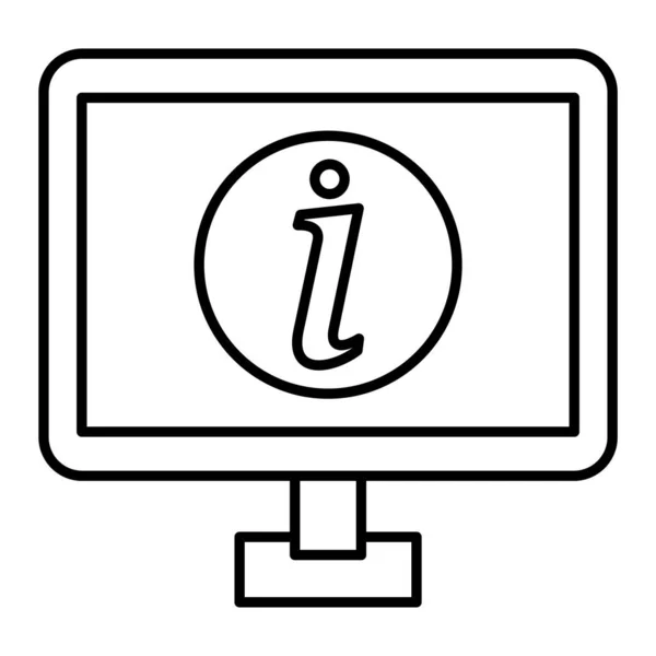 Icono Información Ilustración Vectorial — Vector de stock