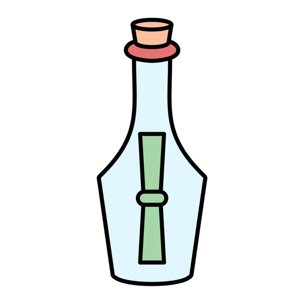 Şarap Ikonu Şişesi Web Için Viski Vektör Simgelerinin Karikatür Çizimi — Stok Vektör