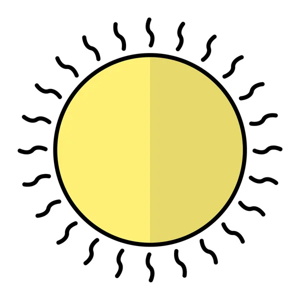 Illustration Vectorielle Icône Soleil — Image vectorielle