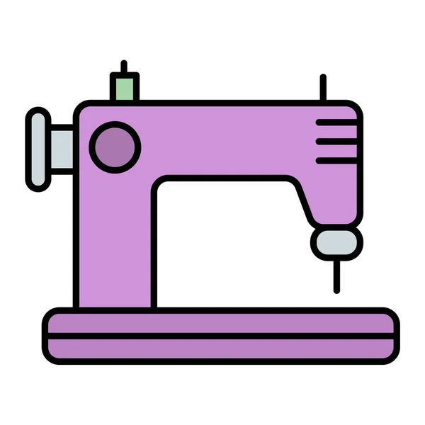 Sewing Machine Icon Outline Illustration Old Tailor Vector Symbol Web — Stock Vector