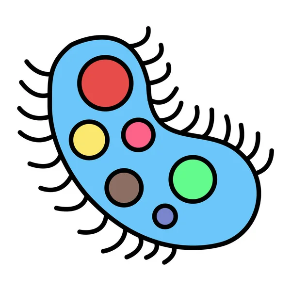 Bakterie Webová Ikona Jednoduchá Ilustrace — Stockový vektor