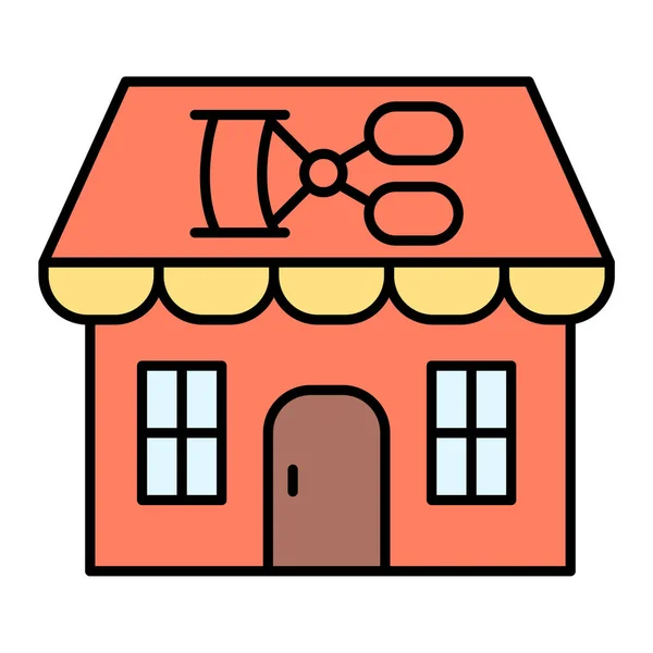 Het Huis Web Icoon Eenvoudige Illustratie — Stockvector