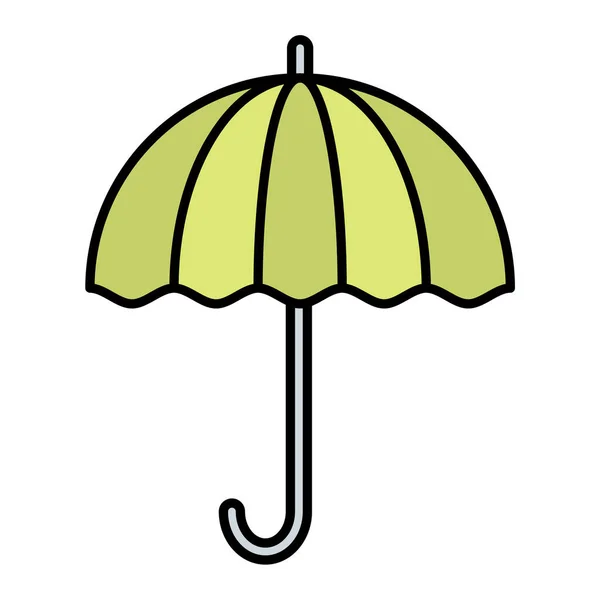 傘のアイコン 白い背景に隔離されたウェブデザインのための保護ベクトル記号の簡単なイラスト — ストックベクタ