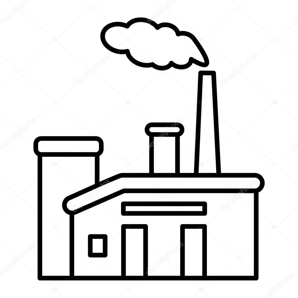 factory building icon vector illustration design