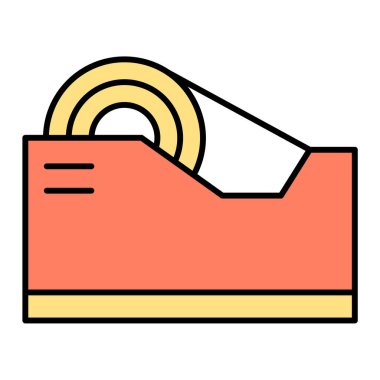 Bir havlu simgesinin vektör illüstrasyonu