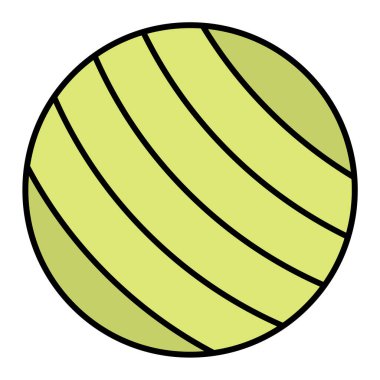 Voleybol ikonu. basketbol toplarının çizgi filmi vektör illüstrasyonu