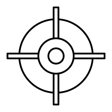 hedef simge vektör illüstrasyonu