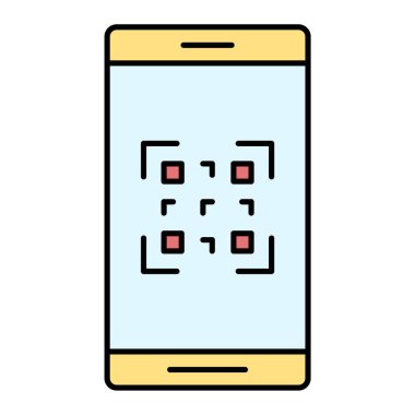 Cep telefonu vektör illüstrasyon tasarımlı akıllı telefon