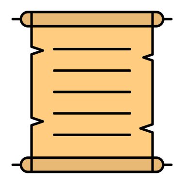 Bir belge simgesinin vektör illüstrasyonu