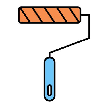 Boya silindiri ikonu. vektör illüstrasyonu