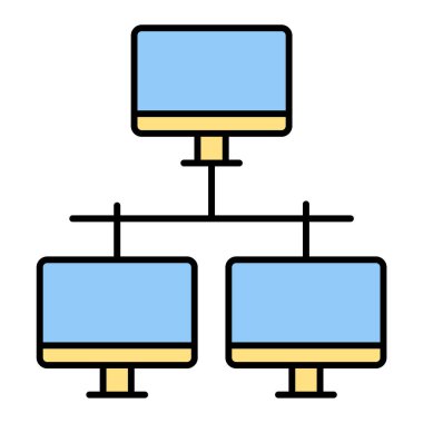 ağ paylaşım simgesi çizimi