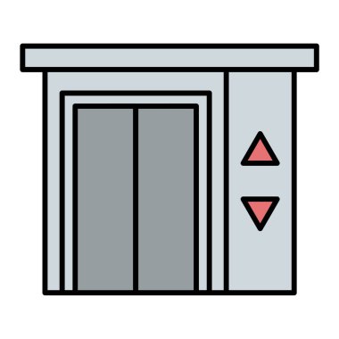 Kaldır. Web simgesi basit illüstrasyon