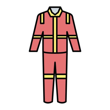 Ceket ikonu. vektör illüstrasyonu