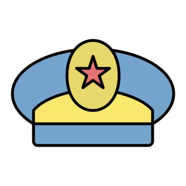 Bir yıldız simgesinin vektör illüstrasyonu