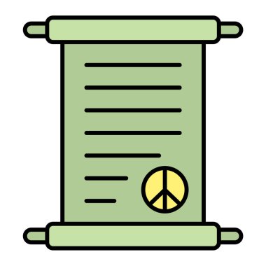 belge simgesi vektör illüstrasyonu