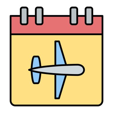 Takvim simgesi vektör illüstrasyonu