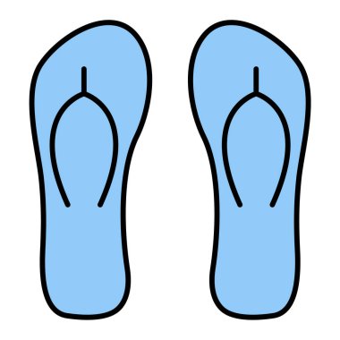 flip flops simge vektör illüstrasyon tasarımı
