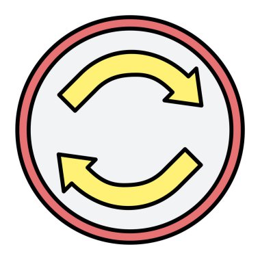 Ok işareti simgesi. yön sembolü  