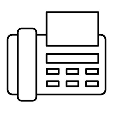 Yazıcı simgesi vektör illüstrasyonu