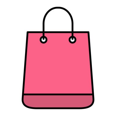 alışveriş poşeti vektör çizimi tasarımı