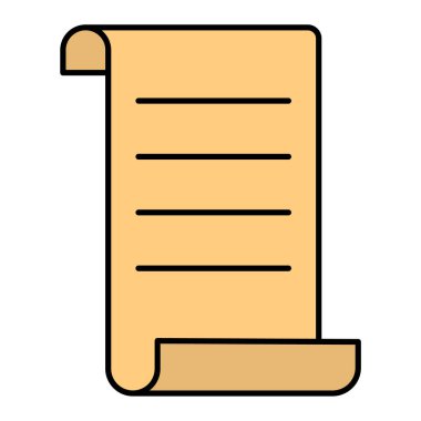 belge simgesi vektör illüstrasyonu