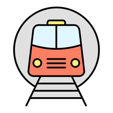 tren simgesi vektör illüstrasyonu