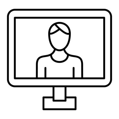 çevrimiçi eğitim ikonu vektör illüstrasyonu