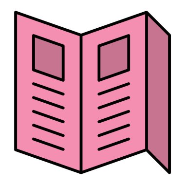 gazete simgesi vektör illüstrasyonu