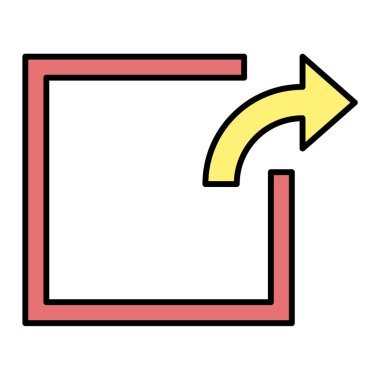 Ok işareti simgesi. yön sembolü  