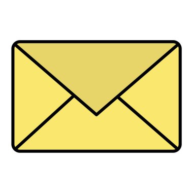 zarf e- posta simgesi vektör illüstrasyon grafik tasarımı