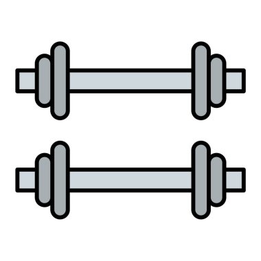 ağırlık kaldırma ikonu vektörü. İnce çizgi işareti. izole edilmiş sınır sembolü çizimi