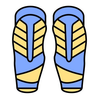 Bir çift parmak arası terliğin vektör çizimi