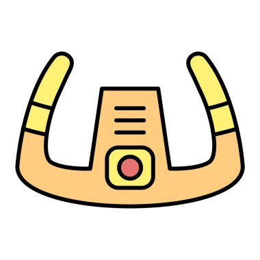 Çizgi film modern b 'nin vektör çizimi eksik simgesi