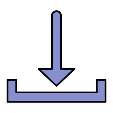 İndir. Web simgesi basit illüstrasyon