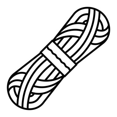 Beyzbol sopası ikonu. Web için iplik topu vektör simgelerinin özet çizimi