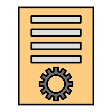 Ayarlar. Web simgesi basit illüstrasyon