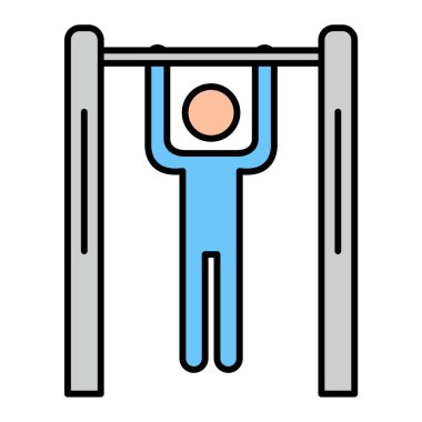 ağırlık kaldırma ikonu. Beyaz arkaplanda izole edilmiş web tasarımı için fitness spor vektörü pictogramı