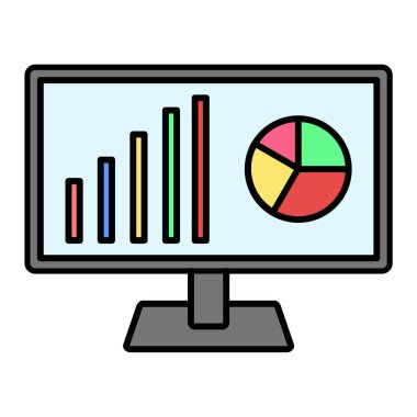 seo modern simgesinin vektör illüstrasyonu