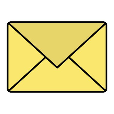zarf e- posta simgesi vektör illüstrasyon grafik tasarımı