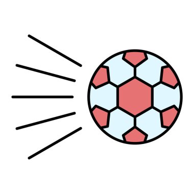 futbol topu ikonu vektör illüstrasyon grafik tasarımı