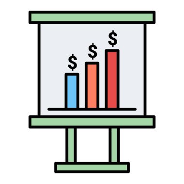 iş büyümesi grafik vektör illüstrasyonu