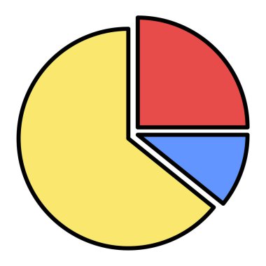 Pasta çizelgesi. Web simgesi