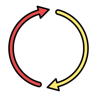 ok simgesi vektör illüstrasyonu