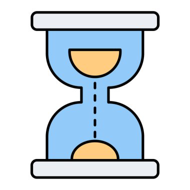 Kum saati. Web simgesi basit tasarım