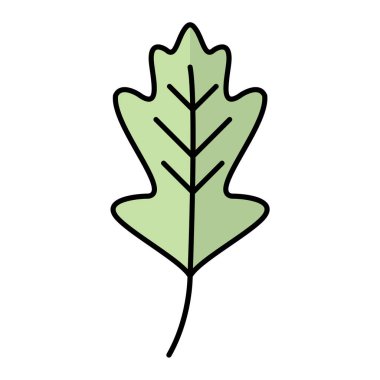 Yaprak ikonu vektör illüstrasyonu